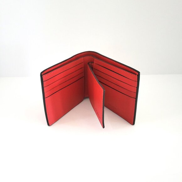 Coach CAX59 3 In 1 Whipstitch Calf Leather Billfold Wallet Sport Red Chalk - Picture 5 of 8